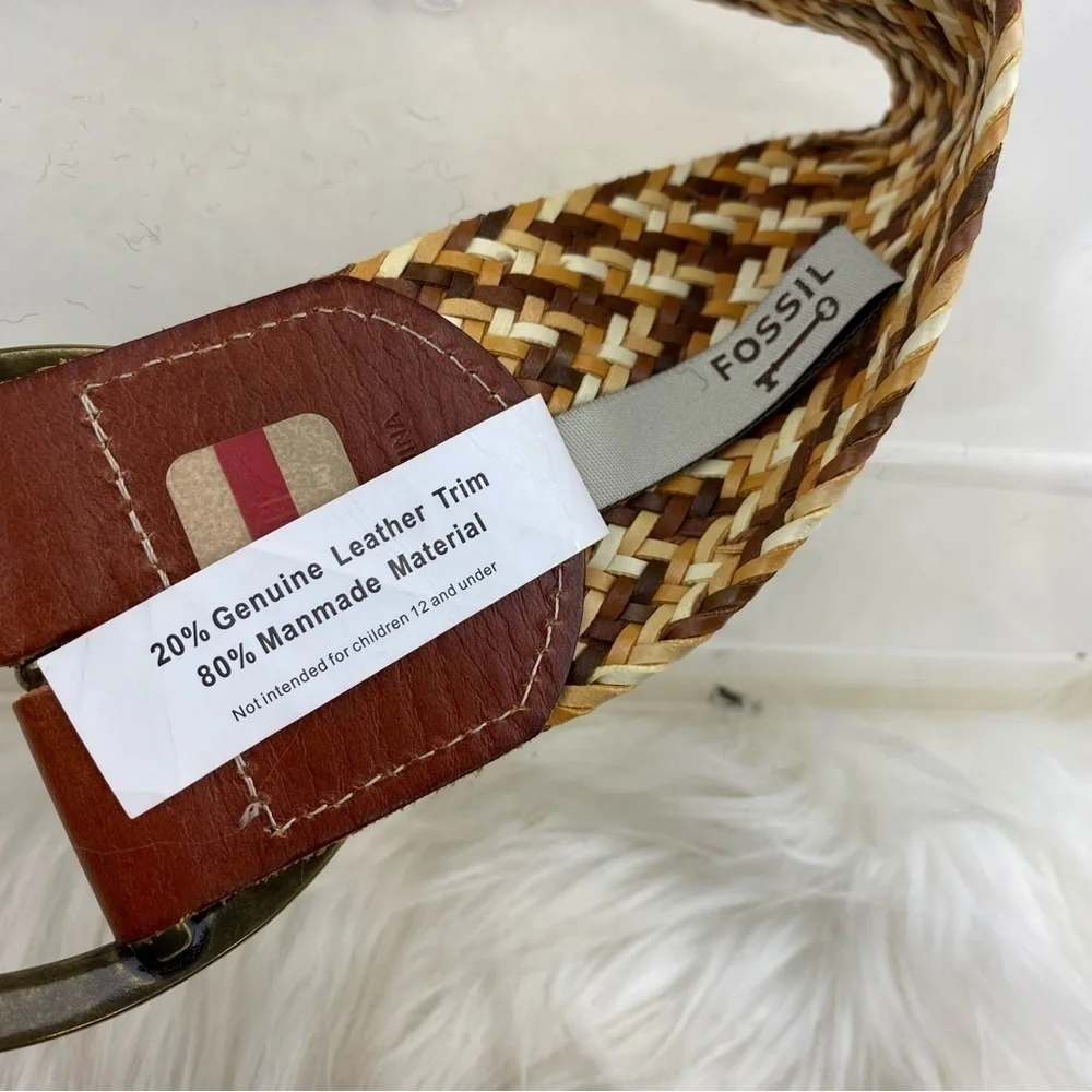 FOSSIL STRAW STYLE BELT SIZE L Woman